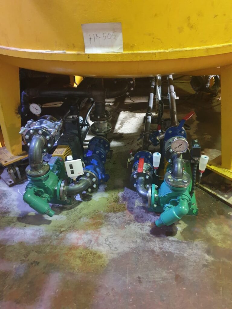 Motor ve switch bileşenleri ile proses güvenliği sağlanan kontrol sistemi.
